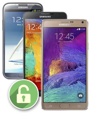 Samsung Note 1, 2, 3, 4 Unlocking