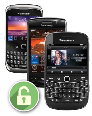 Blackberry Bold, Curve, Touch Unlock